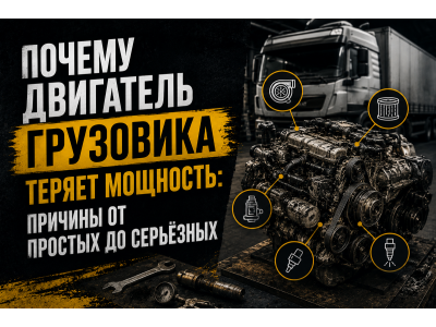 Почему двигатель грузовика теряет мощность: основные причины и диагностика